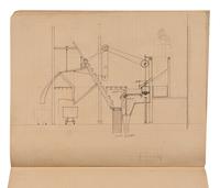 [MANUSCRIPT – ENGINEERING]. “Mines de Commentry.” France, ca 1900.