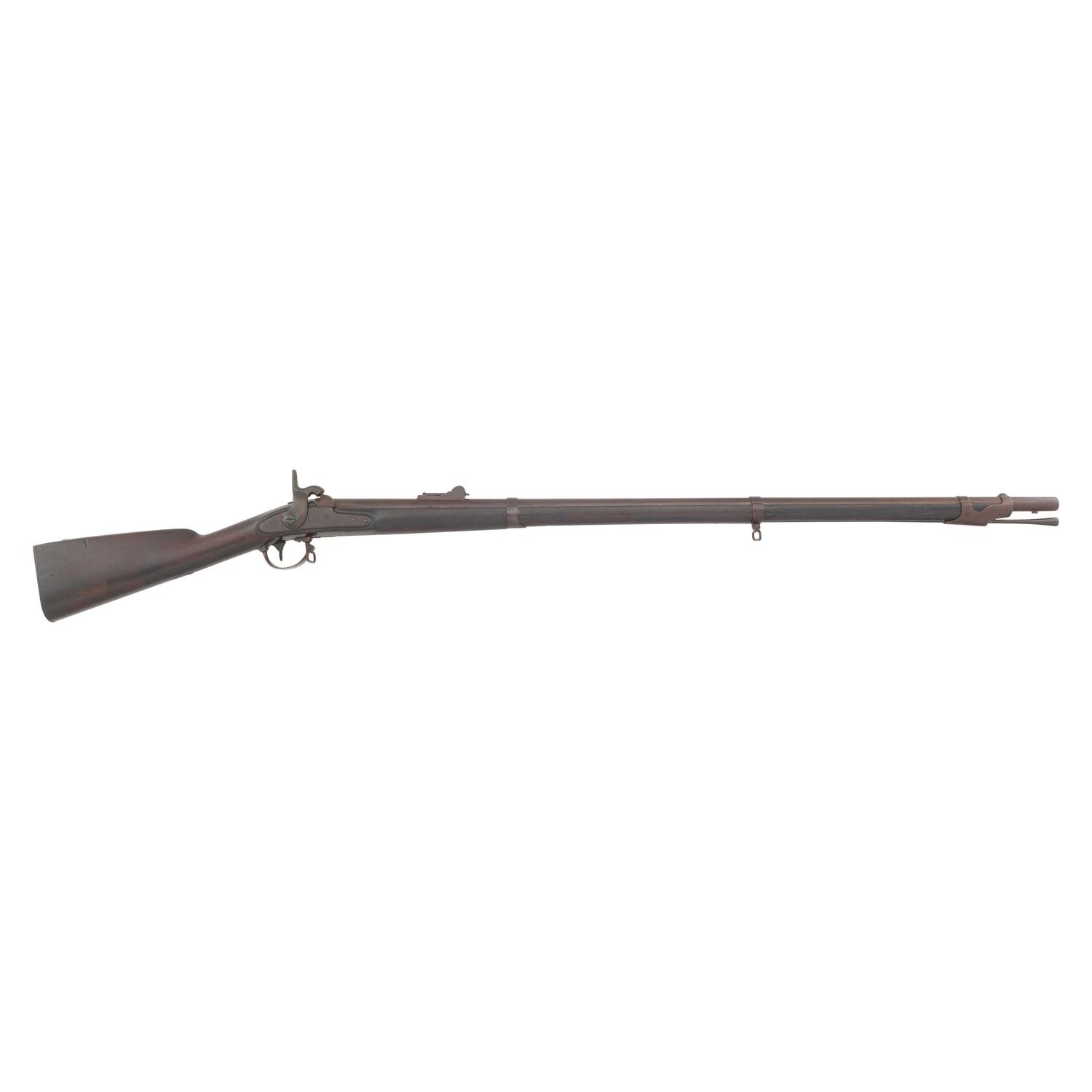 Confederate Arsenal "C&R" Rebuilt Rifled & Sighted US Model 1842 Musket by Springfield Marked "Q"