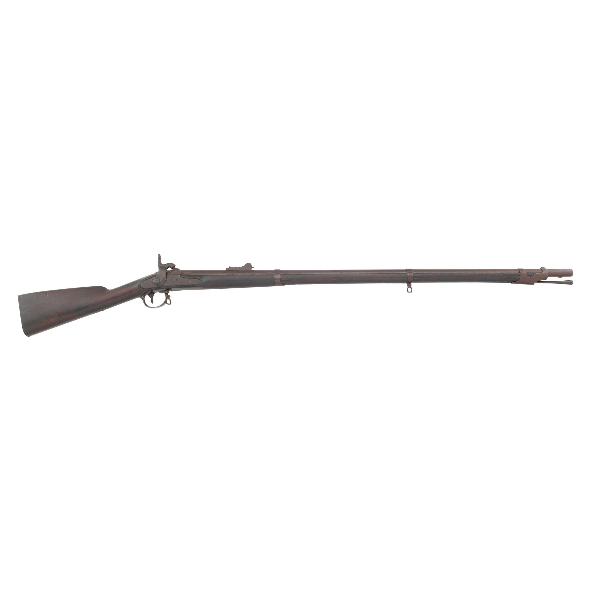 Confederate Arsenal "C&R" Rebuilt Rifled & Sighted US Model 1842 Musket by Springfield Marked "Q"