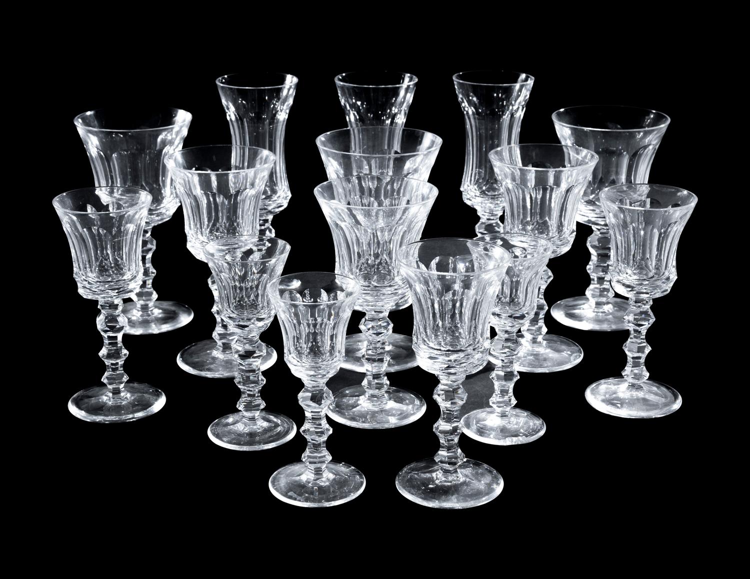 A Group of Waterford Cut Glass Stemware