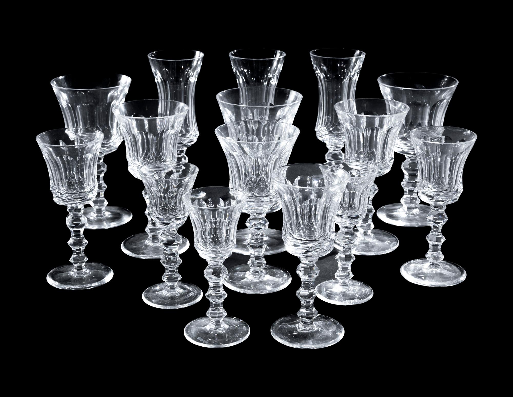 A Group of Waterford Cut Glass Stemware