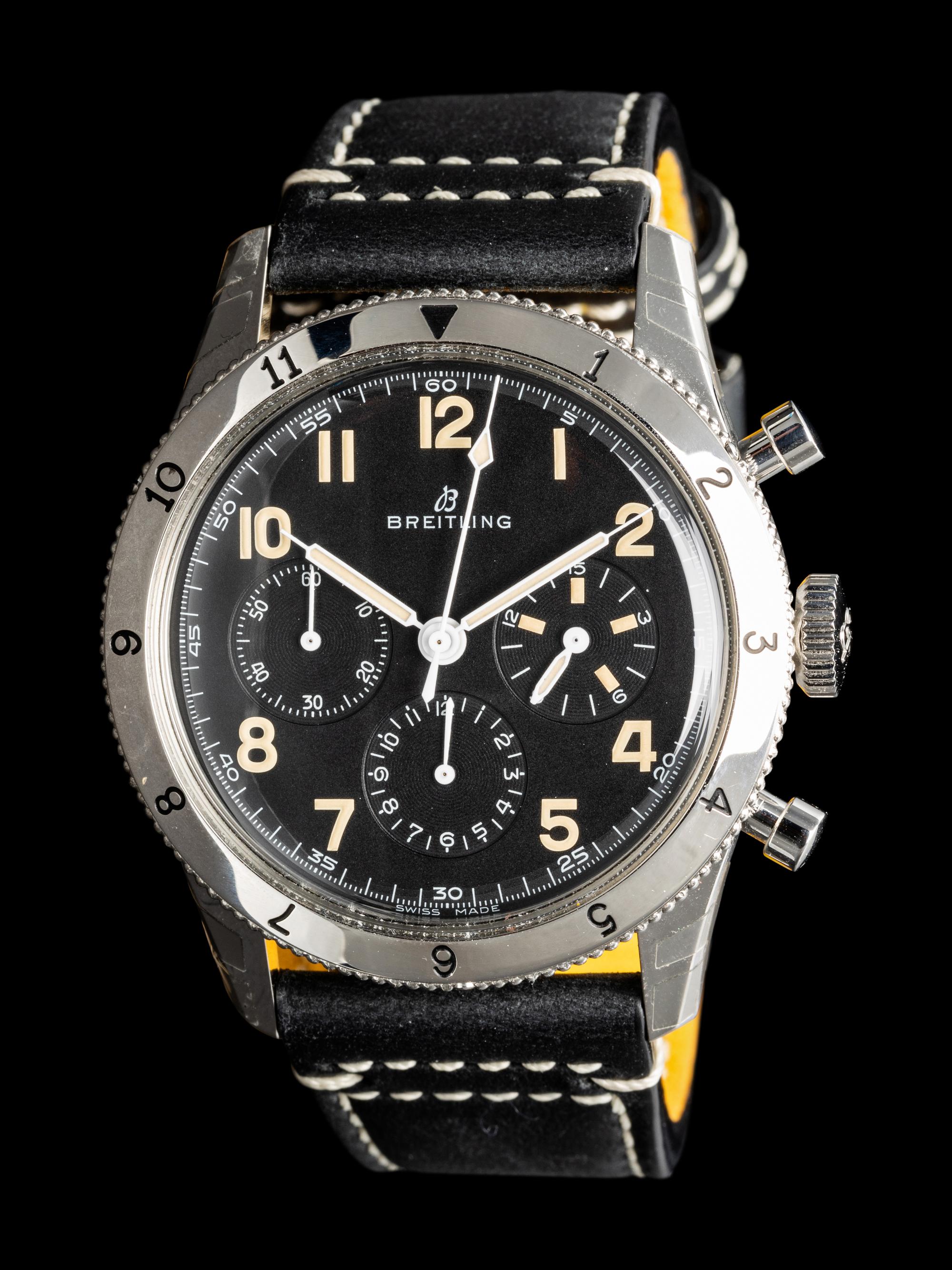 BREITLING, REF. 765 STAINLESS STEEL 'AVIATOR 8 1953 RE-EDITION' CHRONOGRAPH WATCH