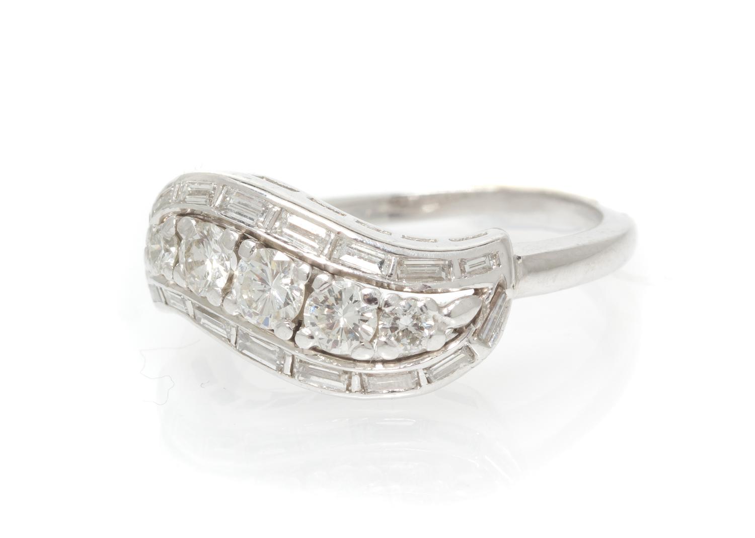 A Platinum and Diamond Ring, 4.50 dwts.