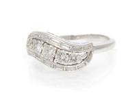 A Platinum and Diamond Ring, 4.50 dwts.