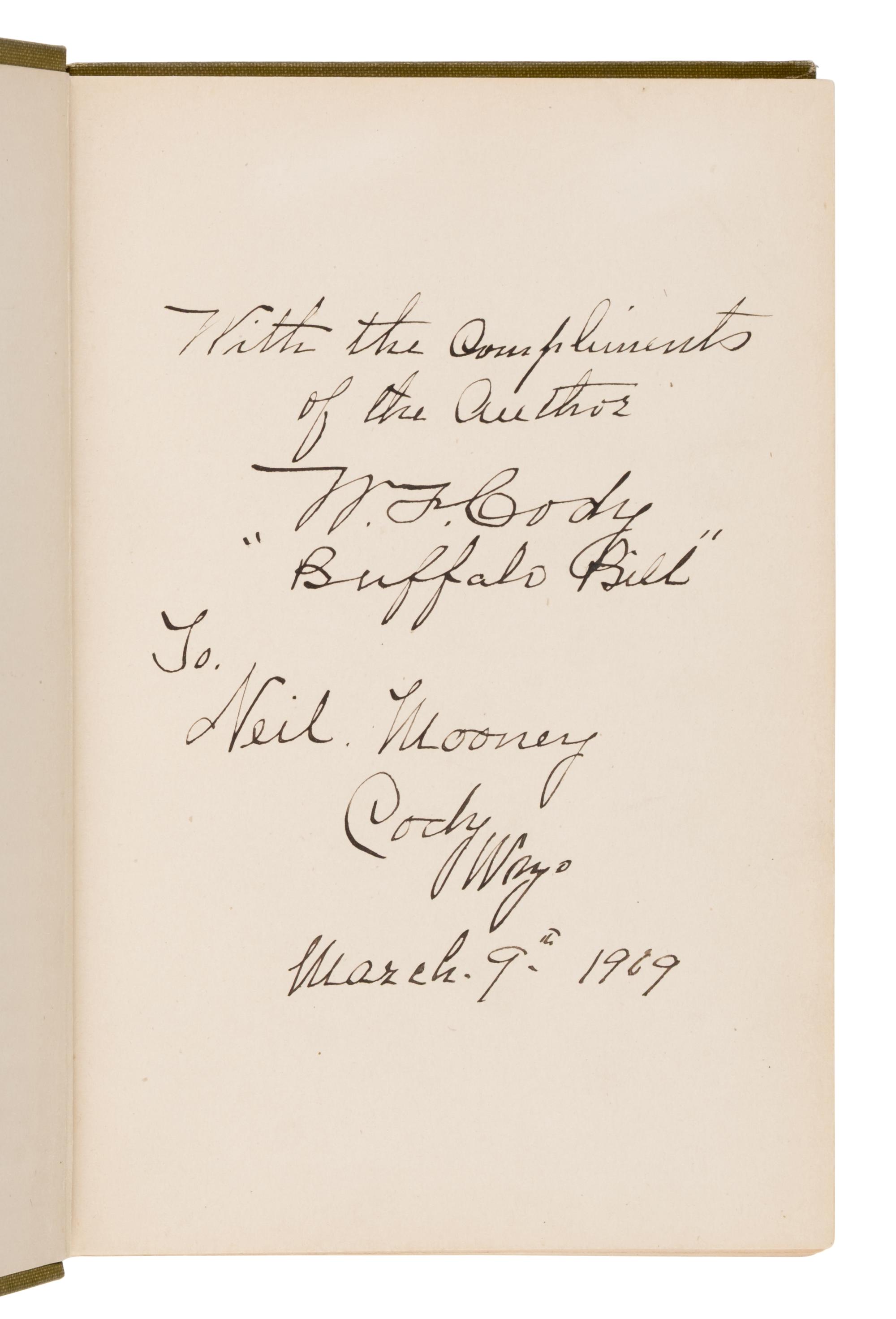 Cody, William F. ("Buffalo Bill") (1846-1917). True Tales of the Plains . New York: Empire Book Company, 1908.