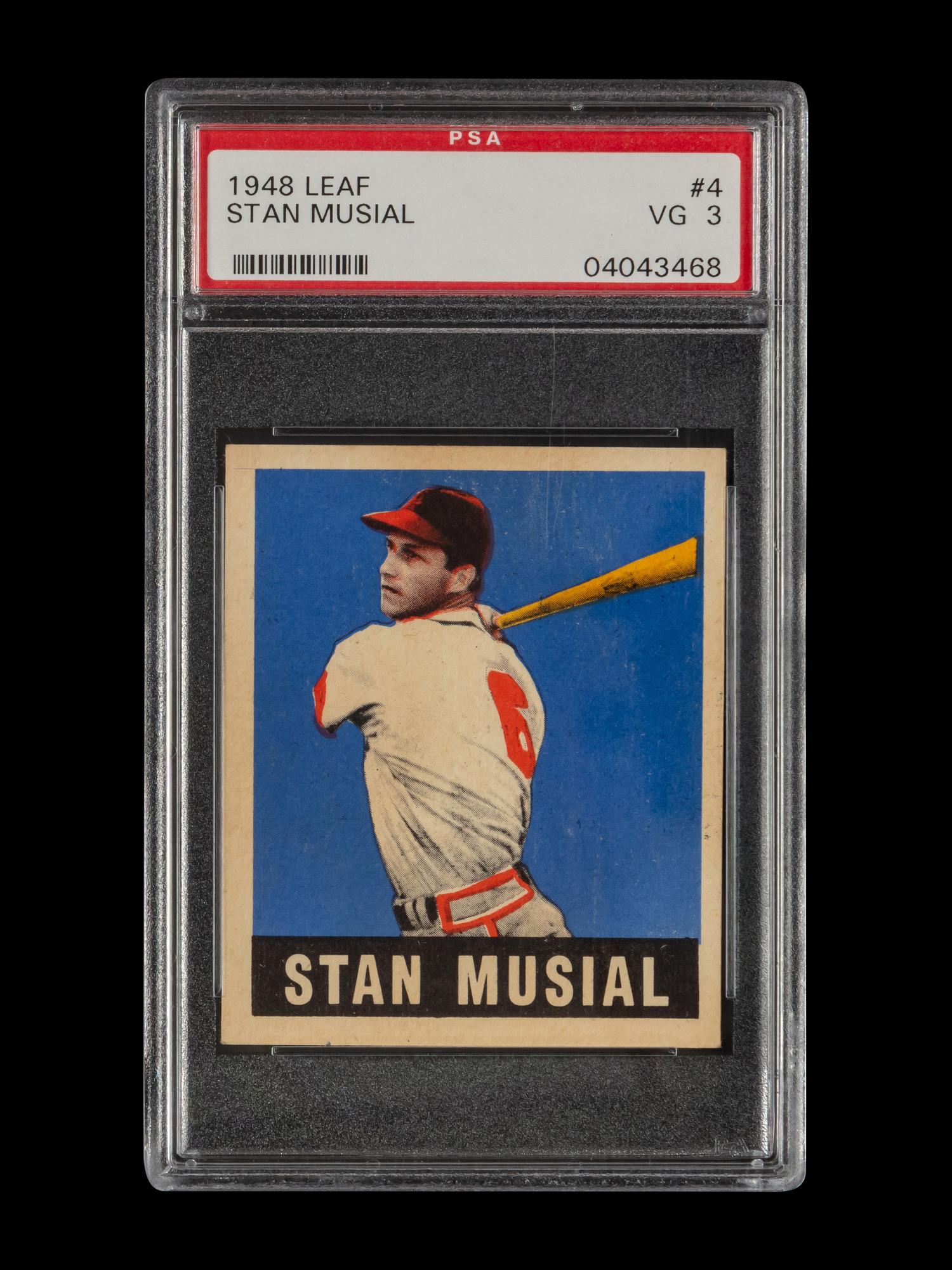 A 1948 Leaf Stan Musial Rookie Baseball Card No. 4 (PSA 3 VG)