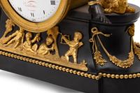 A Directoire Parcel Gilt and Patinated Bronze Pendule l'Afrique , after the Model by Jean-Simon Deverberie (French, 1784-1824)