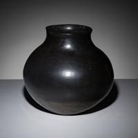 Santa Clara Blackware Pottery Jar