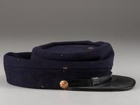 [CIVIL WAR] Private-purchase kepi and painted tintype, identified to Henry McCuen, Company D, 14th NY Heavy Artillery.