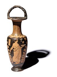 A Campanian Red-Figured Bail-Amphora.