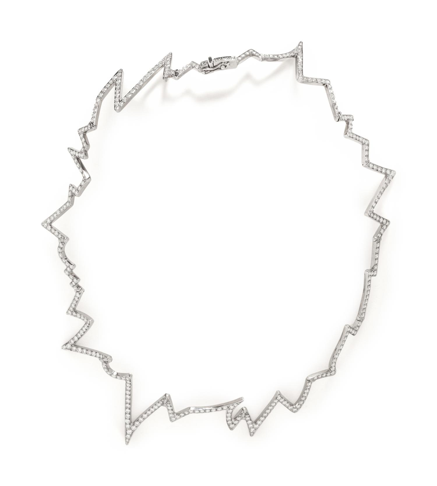 LUZ CAMINO, WHITE GOLD AND DIAMOND NECKLACE