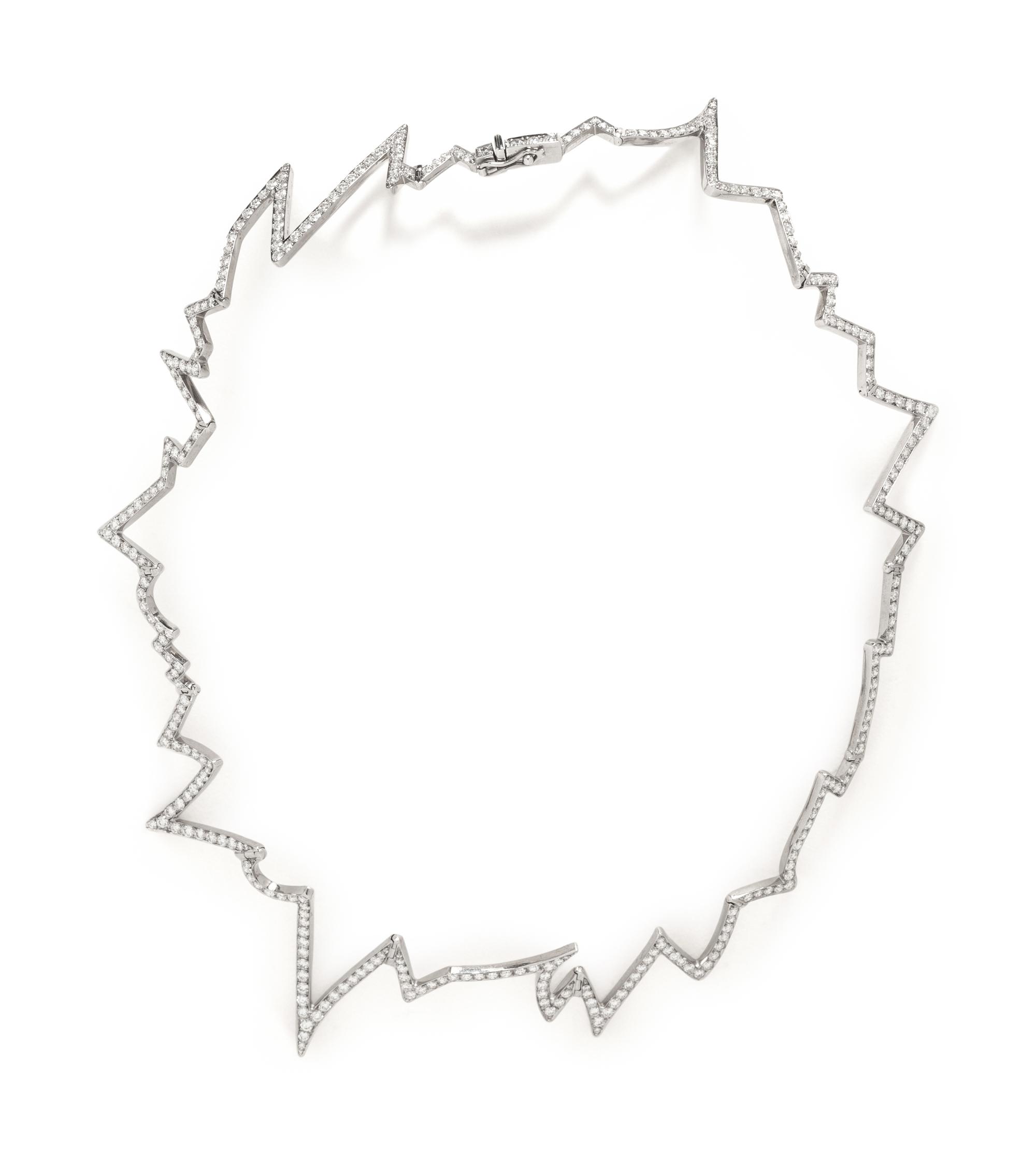 LUZ CAMINO, WHITE GOLD AND DIAMOND NECKLACE