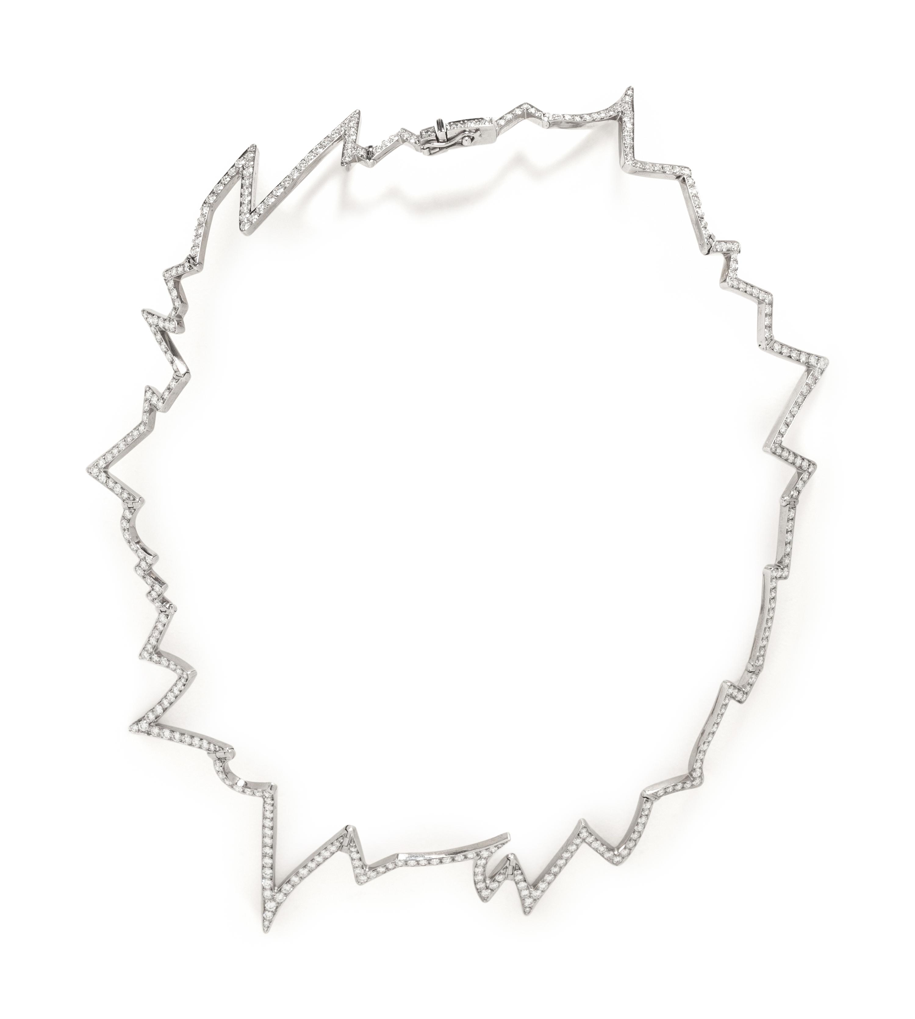LUZ CAMINO, WHITE GOLD AND DIAMOND NECKLACE
