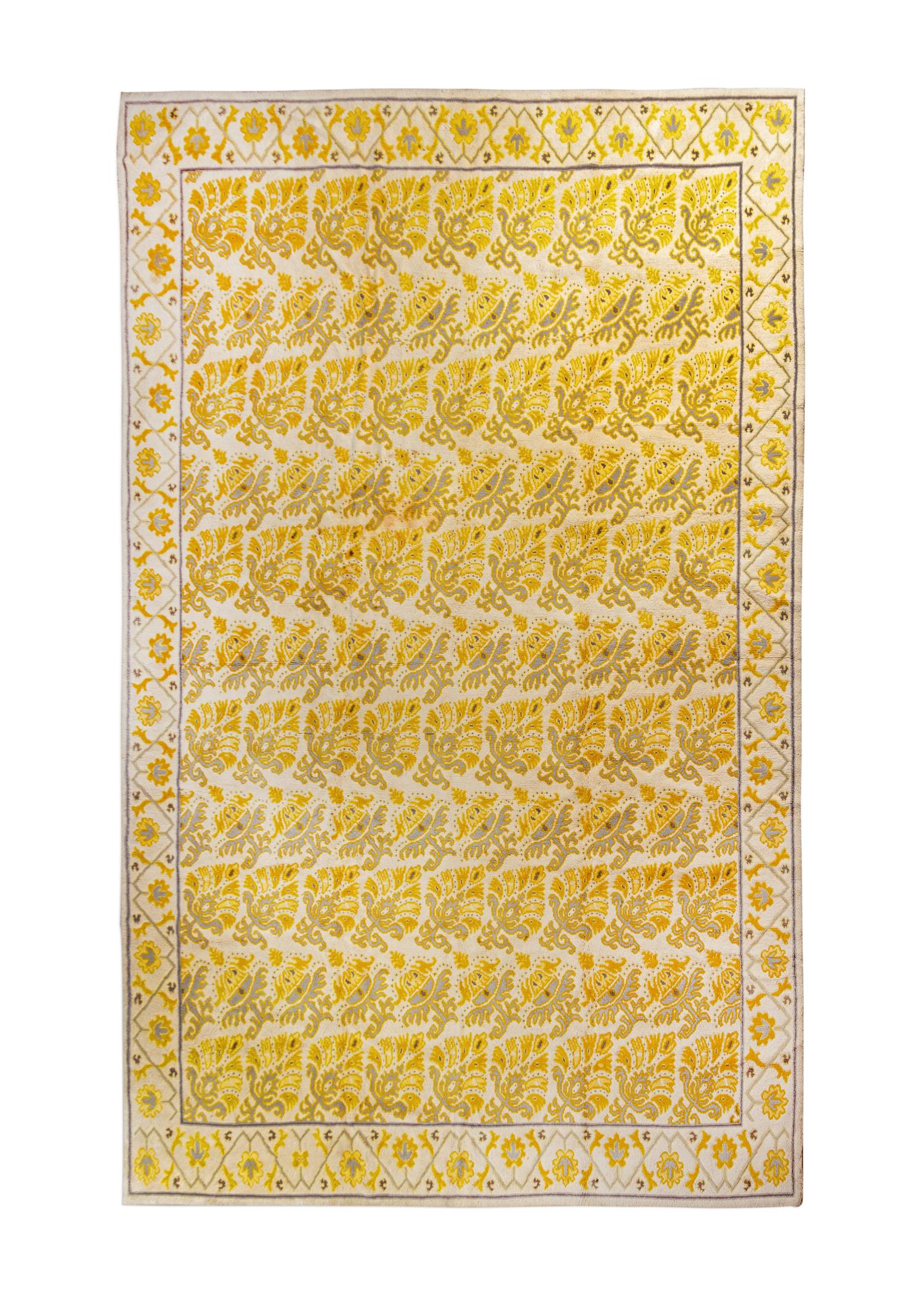 A Spanish Cuenca Wool Rug