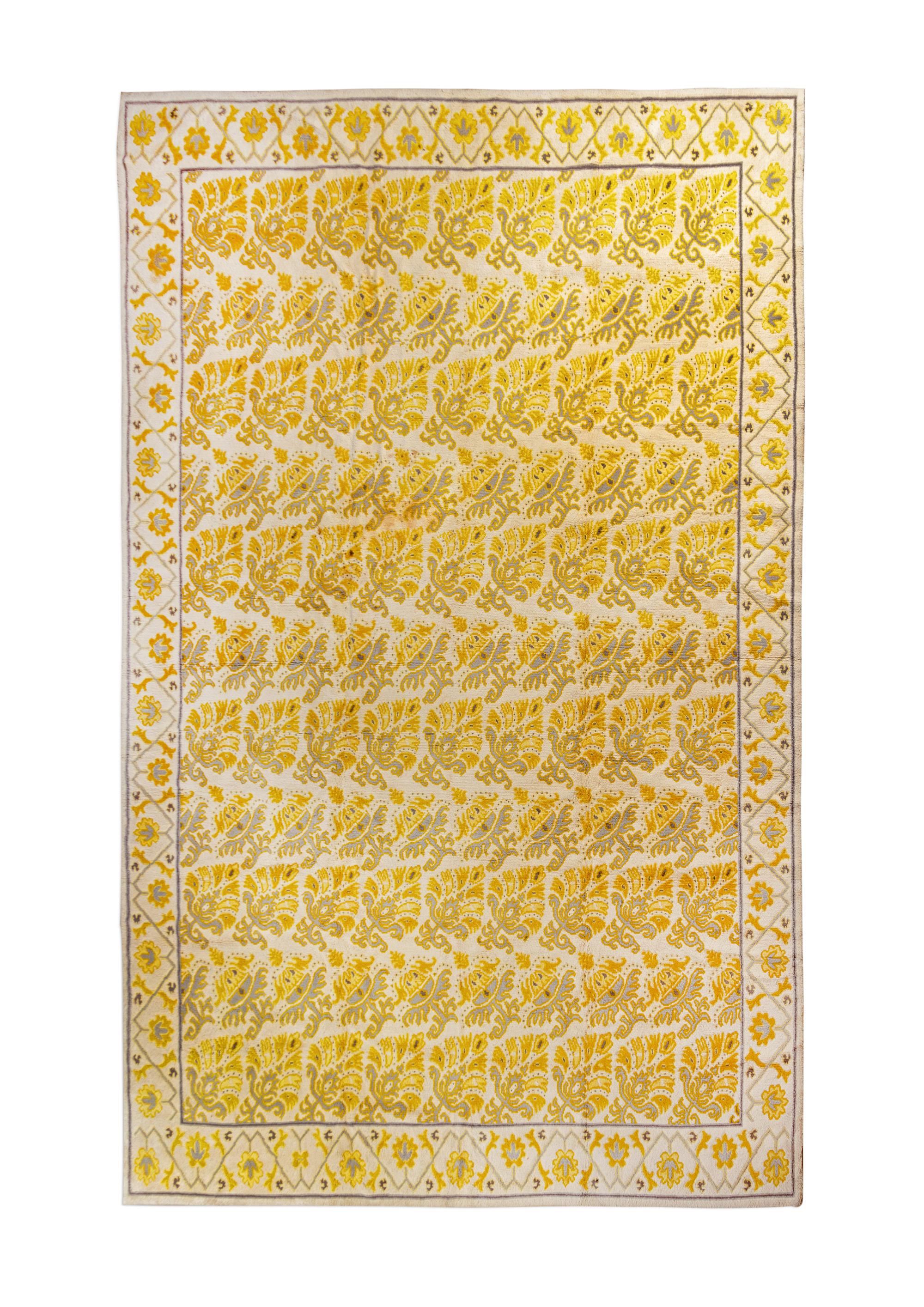 A Spanish Cuenca Wool Rug