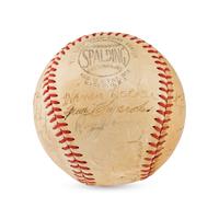 A 1952 Chicago Cubs Team Signed Autograph Baseball