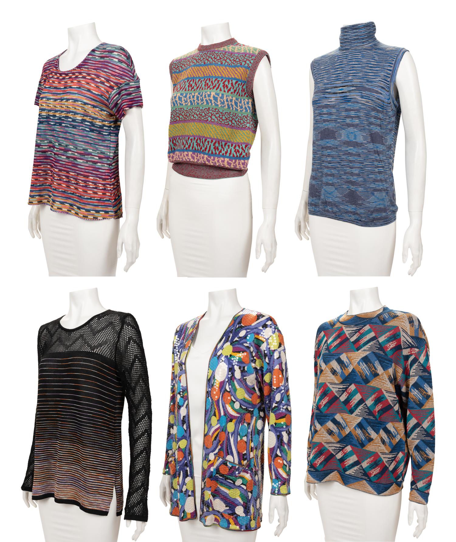 Collection of Seven Missoni Knit Pieces, 1990-2000s