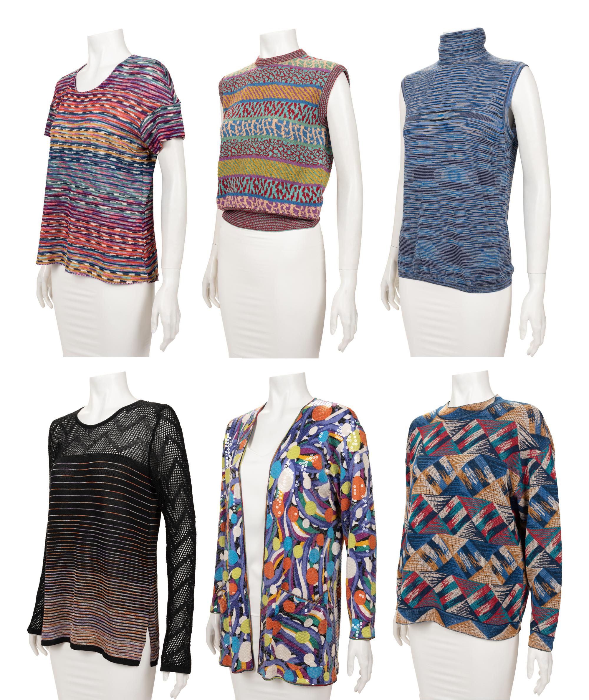 Collection of Seven Missoni Knit Pieces, 1990-2000s