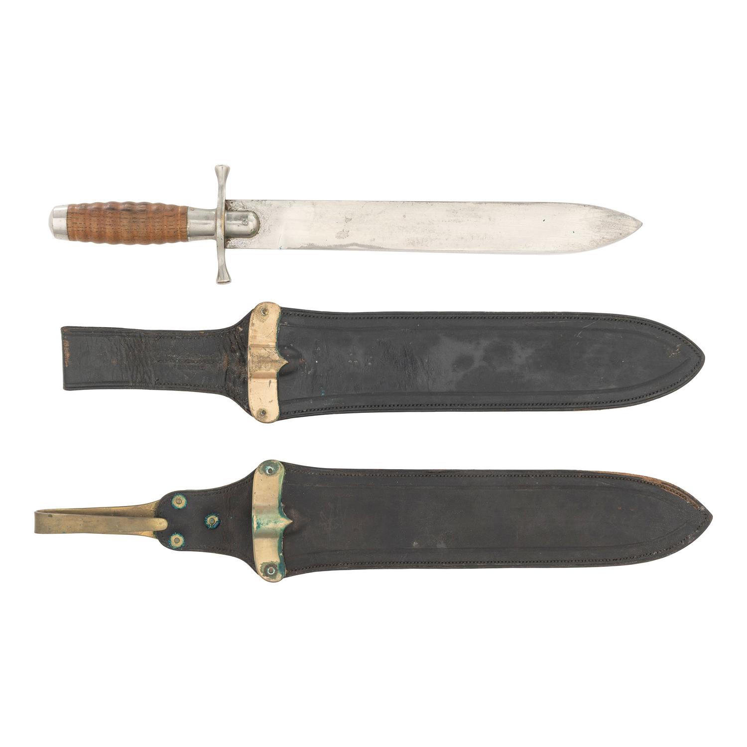 US Model 1887 Hospital Corps Type II Knife (aka M1892) with Both Scabbard Variants