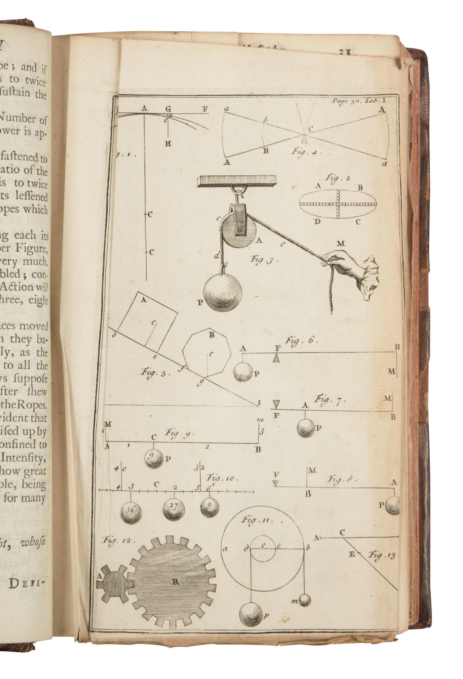 [Science, Medicine & Mathmatics] 'S Gravesande, Willem Jacob. An Explanation of the Newtonian Philosophy in Lectures Read to the Youth of the University of Leyden