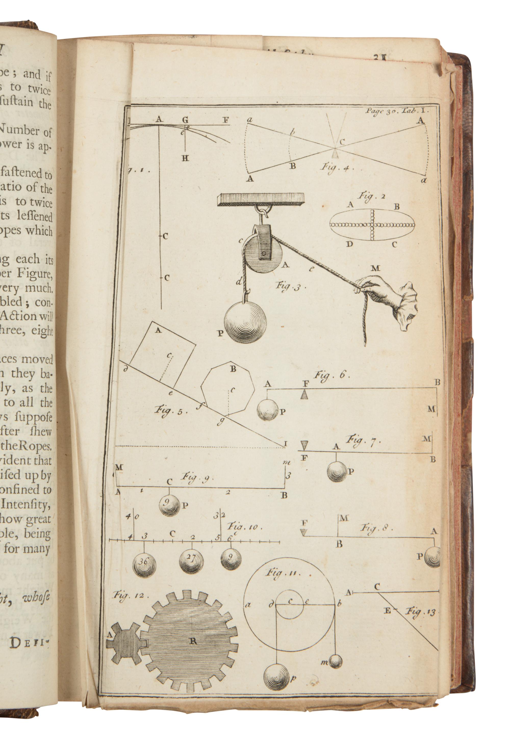 [Science, Medicine & Mathmatics] 'S Gravesande, Willem Jacob. An Explanation of the Newtonian Philosophy in Lectures Read to the Youth of the University of Leyden
