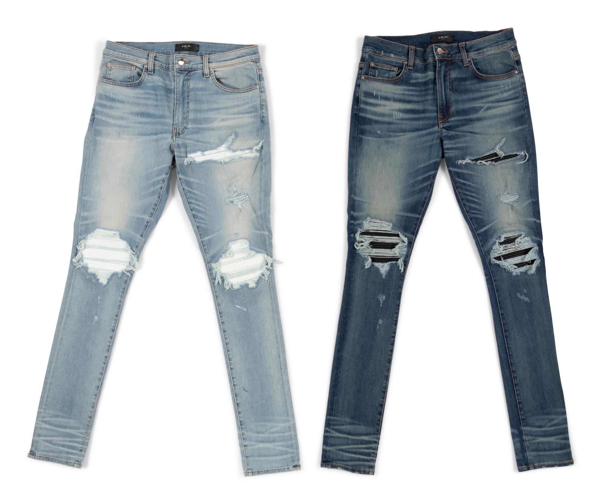 Two Pairs of Amiri Jeans, c.2017 — BNY 19, 21
