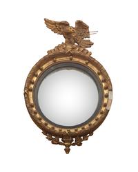 A Classical Giltwood Bull's Eye Looking Glass