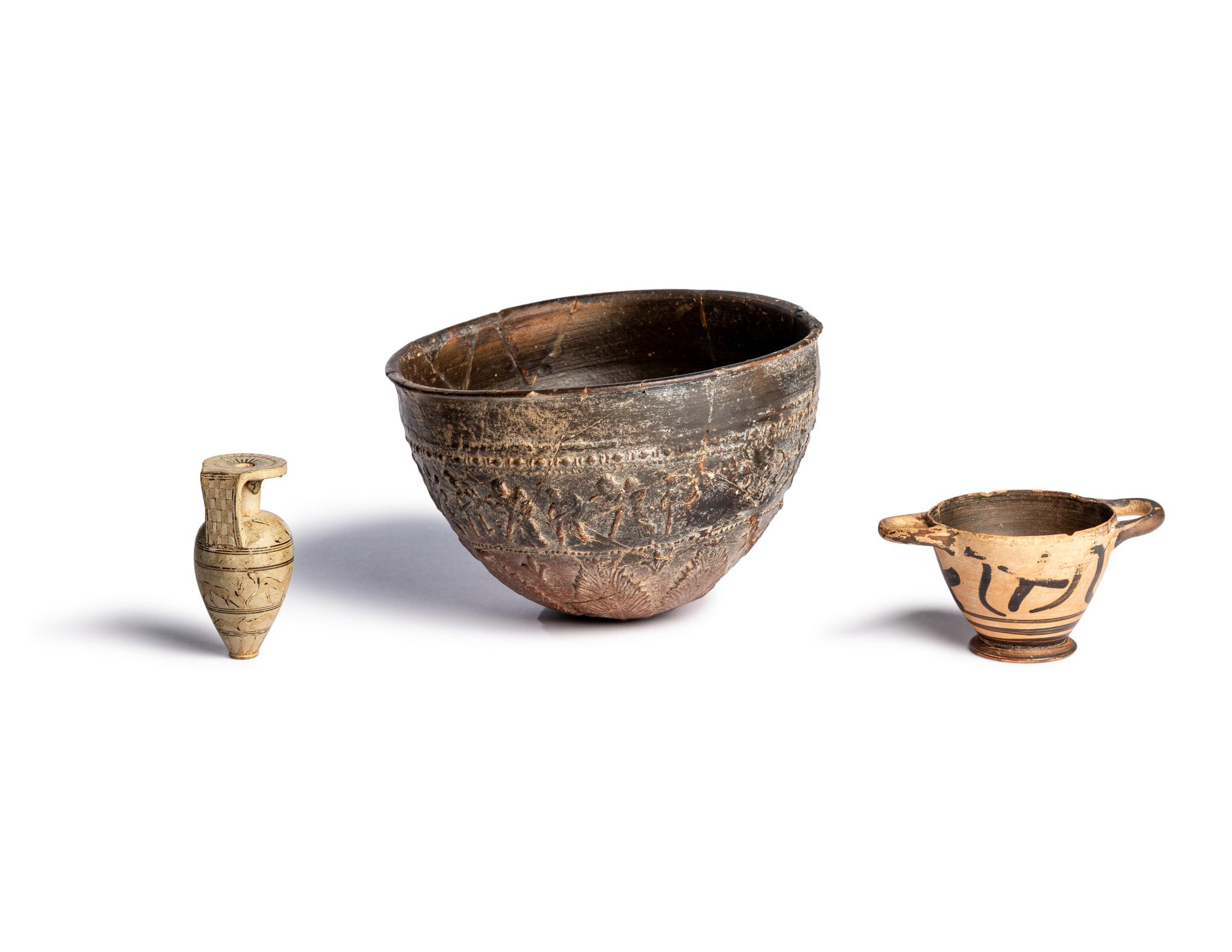 Three Greek Terracotta Vessels