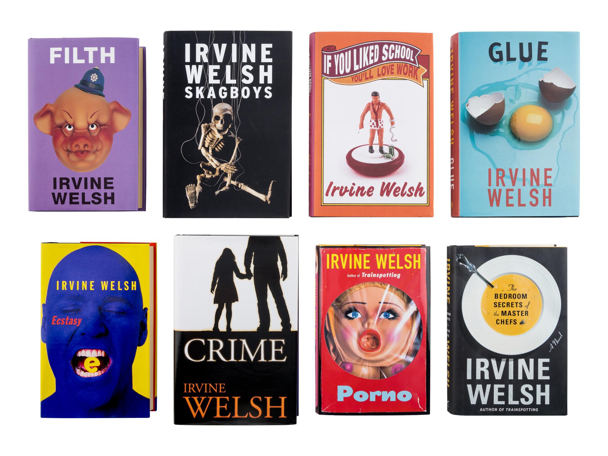 WELSH, Irvine (b. 1958). A group of 9 works by Welsh, MOST FIRST EDITION, ALL SIGNED OR INSCRIBED, comprising: