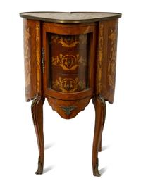 A Louis XV Style Marquetry Heart-Shaped Table — LATE 19TH CENTURY