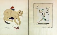 Hilla Rebay von Ehrenwiesen, (American, 1890-1967), a portfolio of 8 color pochoirs