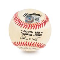 An Ernie Banks Signed Autograph Baseball (Beckett Authentication Services BAS Certified),