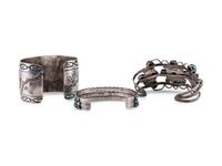 Navajo Silver Cuff Bracelets