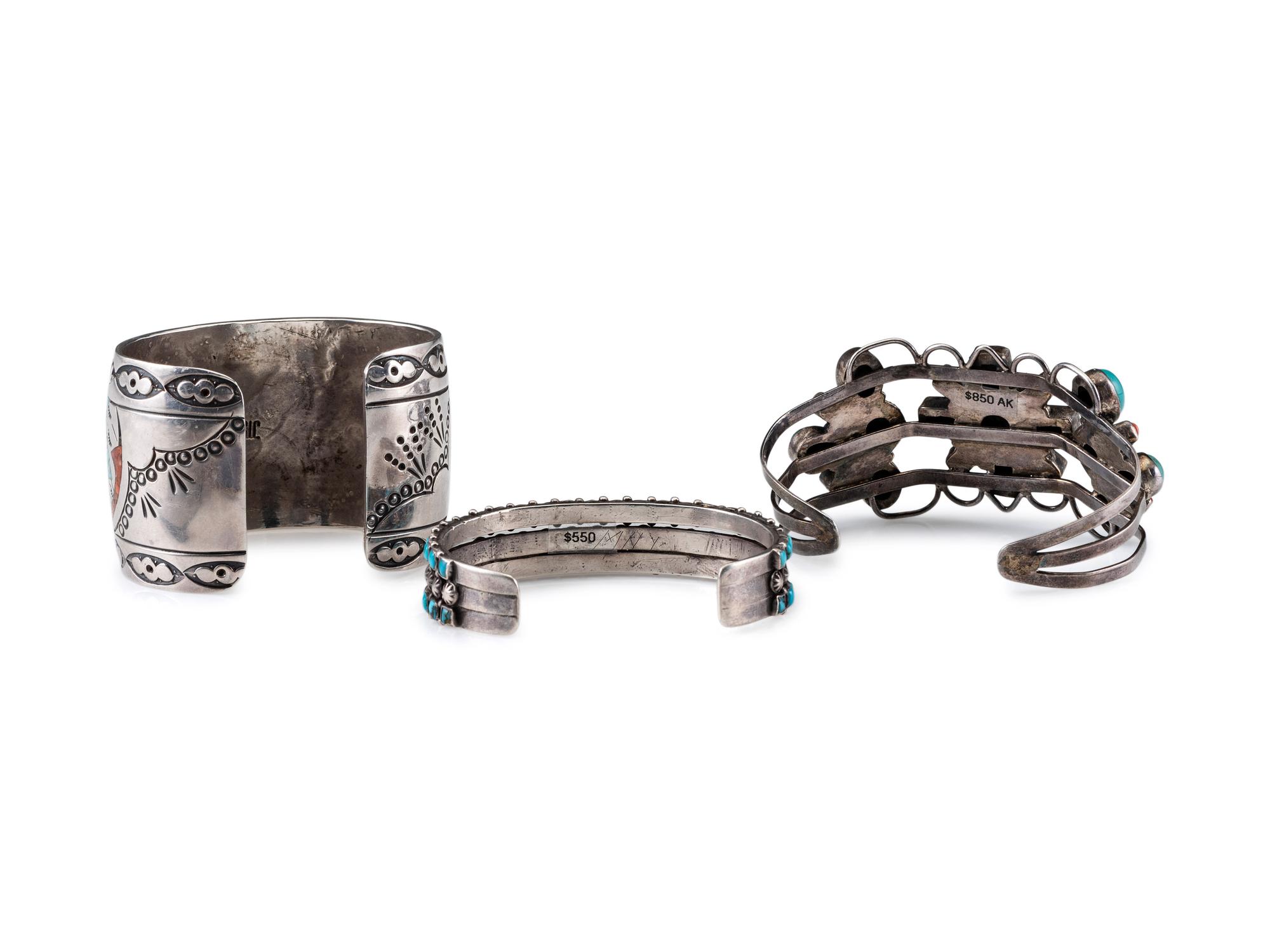 Navajo Silver Cuff Bracelets