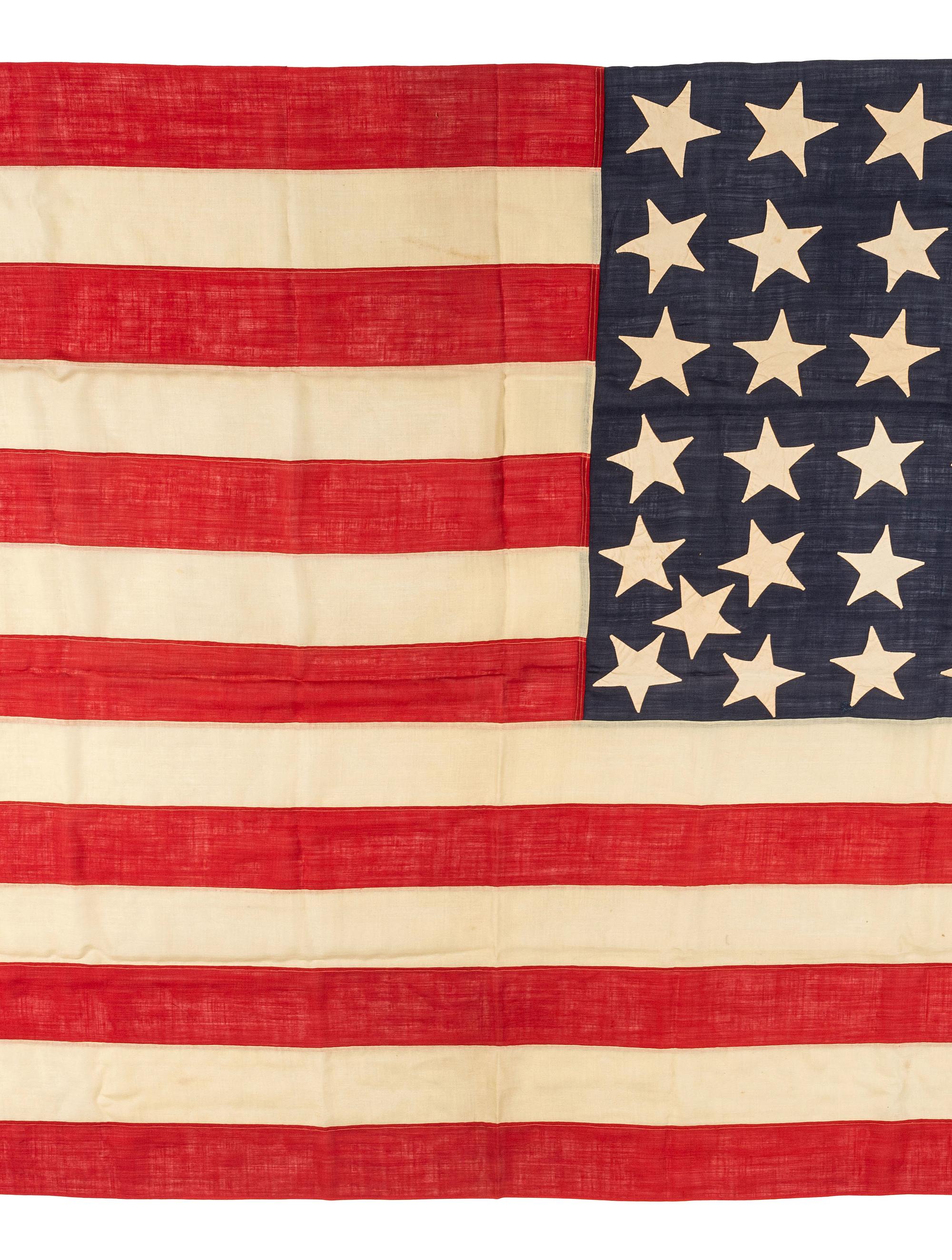 [FLAGS]. 42/44 star American flag. Ca 1889-1896.