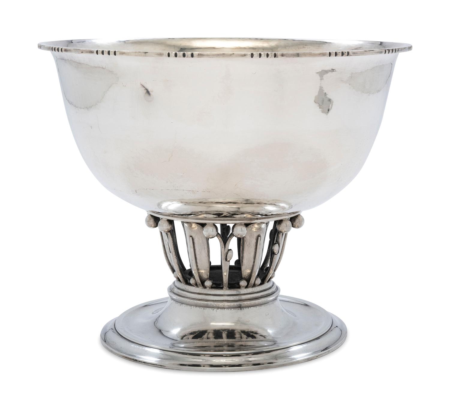 A Georg Jensen Silver Pedestal Bowl