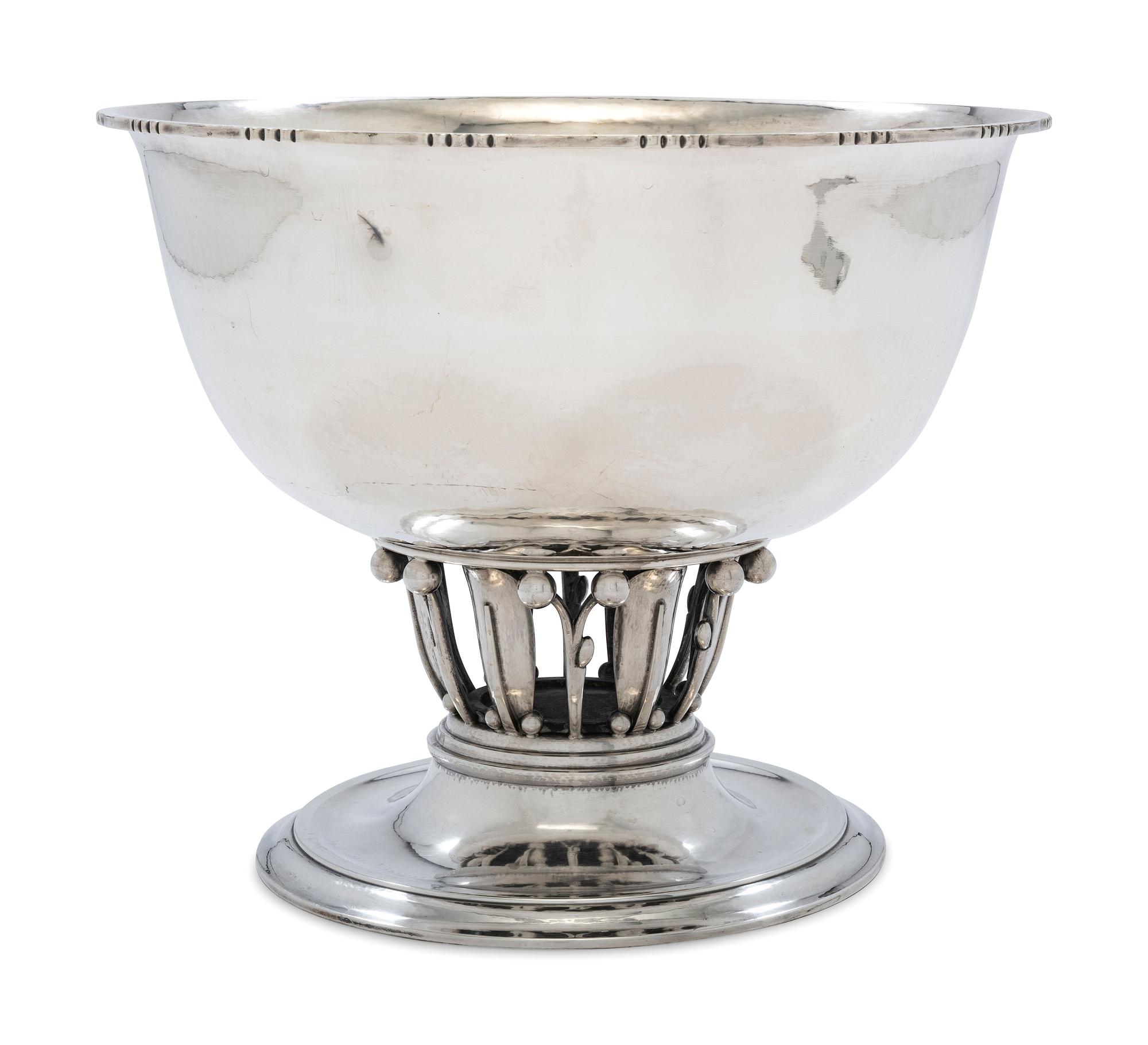 A Georg Jensen Silver Pedestal Bowl
