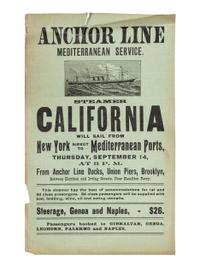 Three Steam Ship Line Advertisement Lithographs