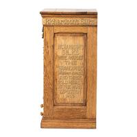 A Richardson's Silk Company Oak Spool Cabinet