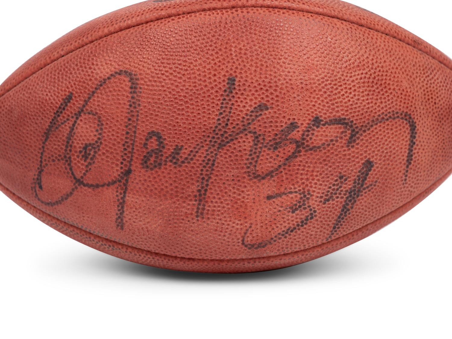 A Bo Jackson Boldly Signed Autograph Wilson NFL Football,