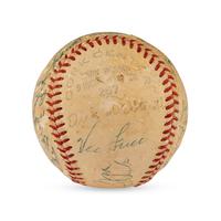 A 1952 Colorado Sky Socks Team Signed Baseball
