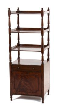 An English Mahogany Etagere