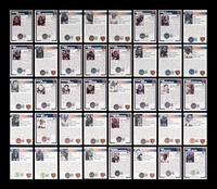 A Group of 75 Chicago Bears Signed Autograph Team Issued Football Cards Including Multiple Hall of Fame and Deceased Players (Beckett Authentication Services BAS Certified),