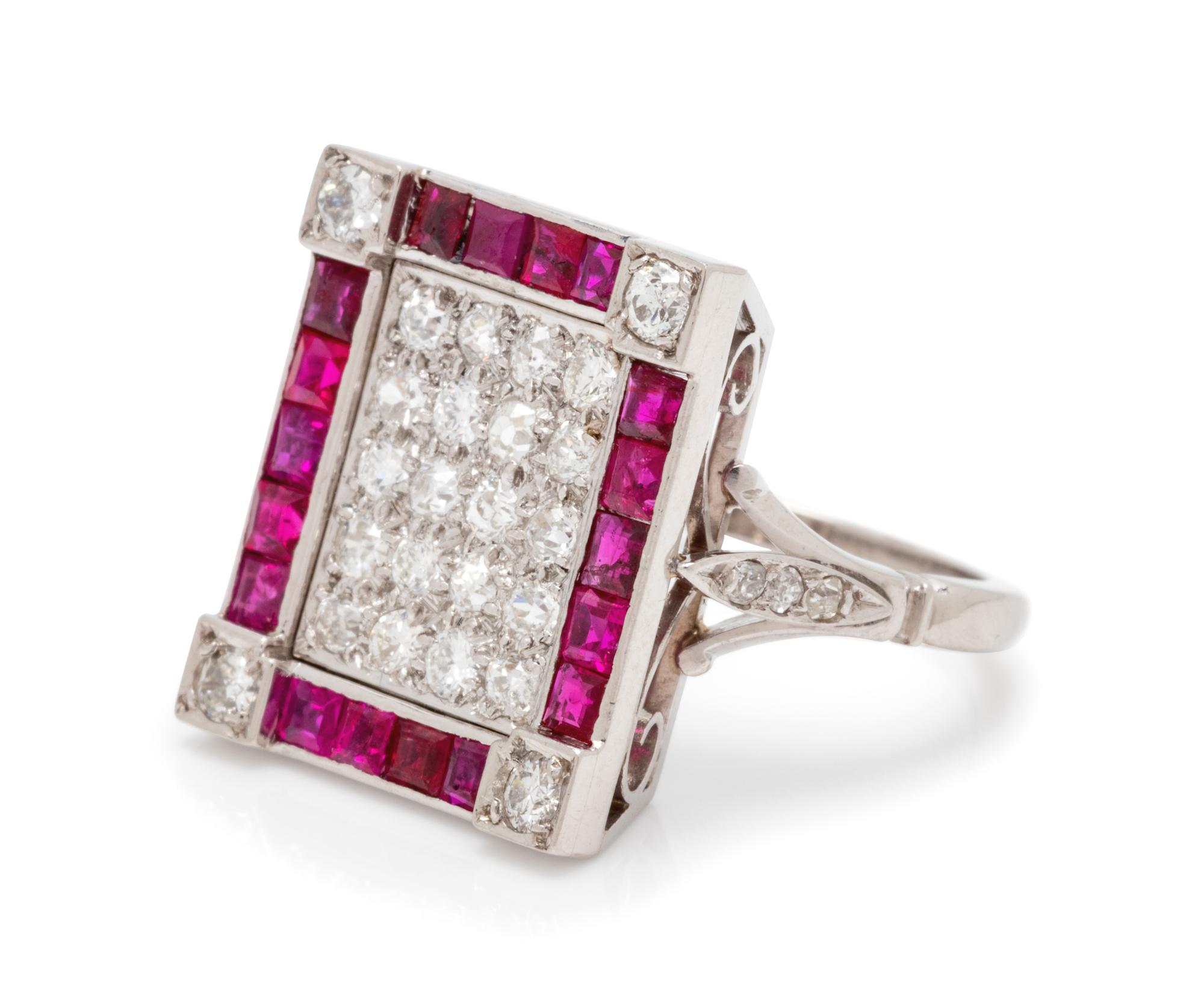 DIAMOND AND RUBY RING