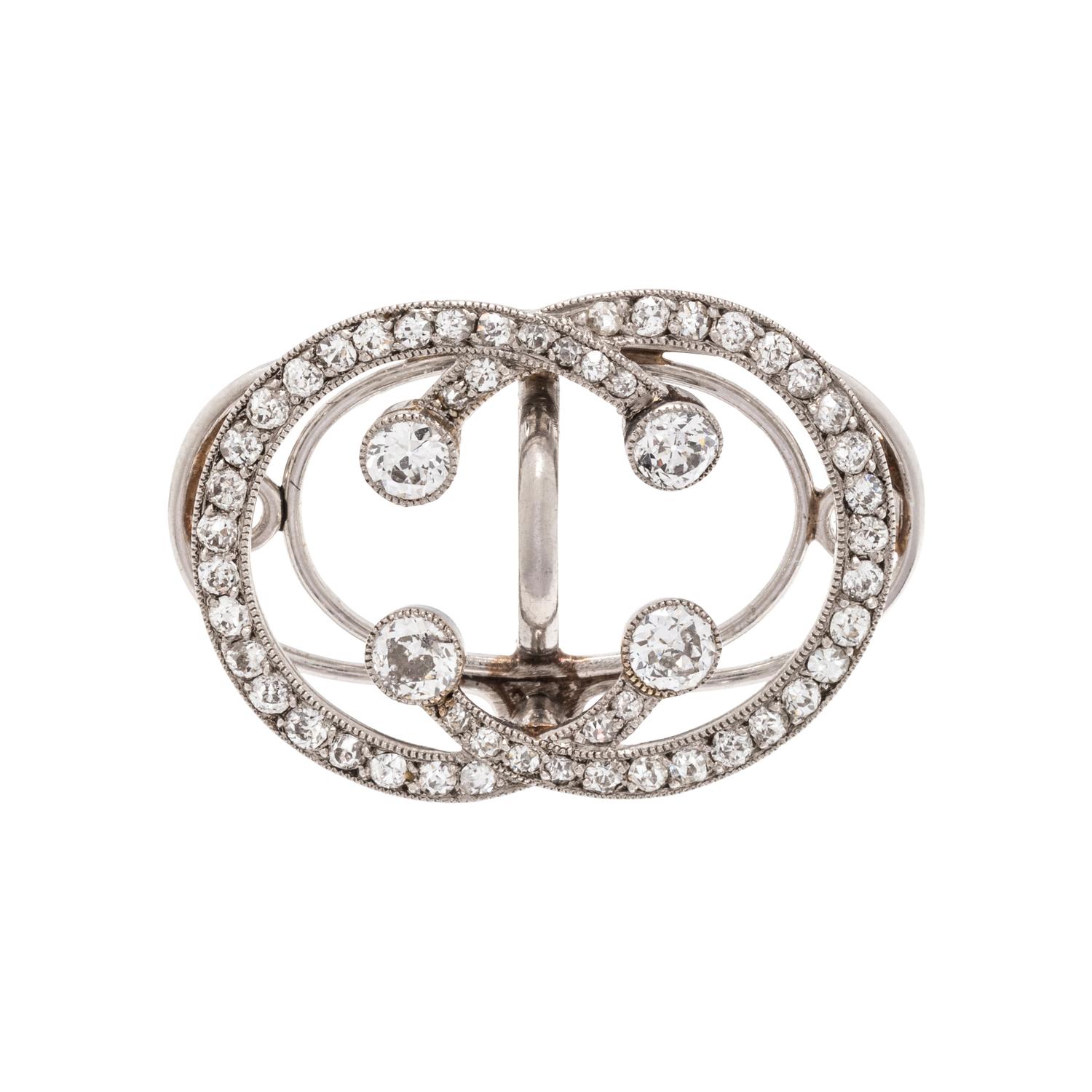 CARTIER, ANTIQUE, DIAMOND BROOCH/ELEMENT