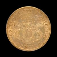A United States 1867-S Liberty Head $20 Gold Coin