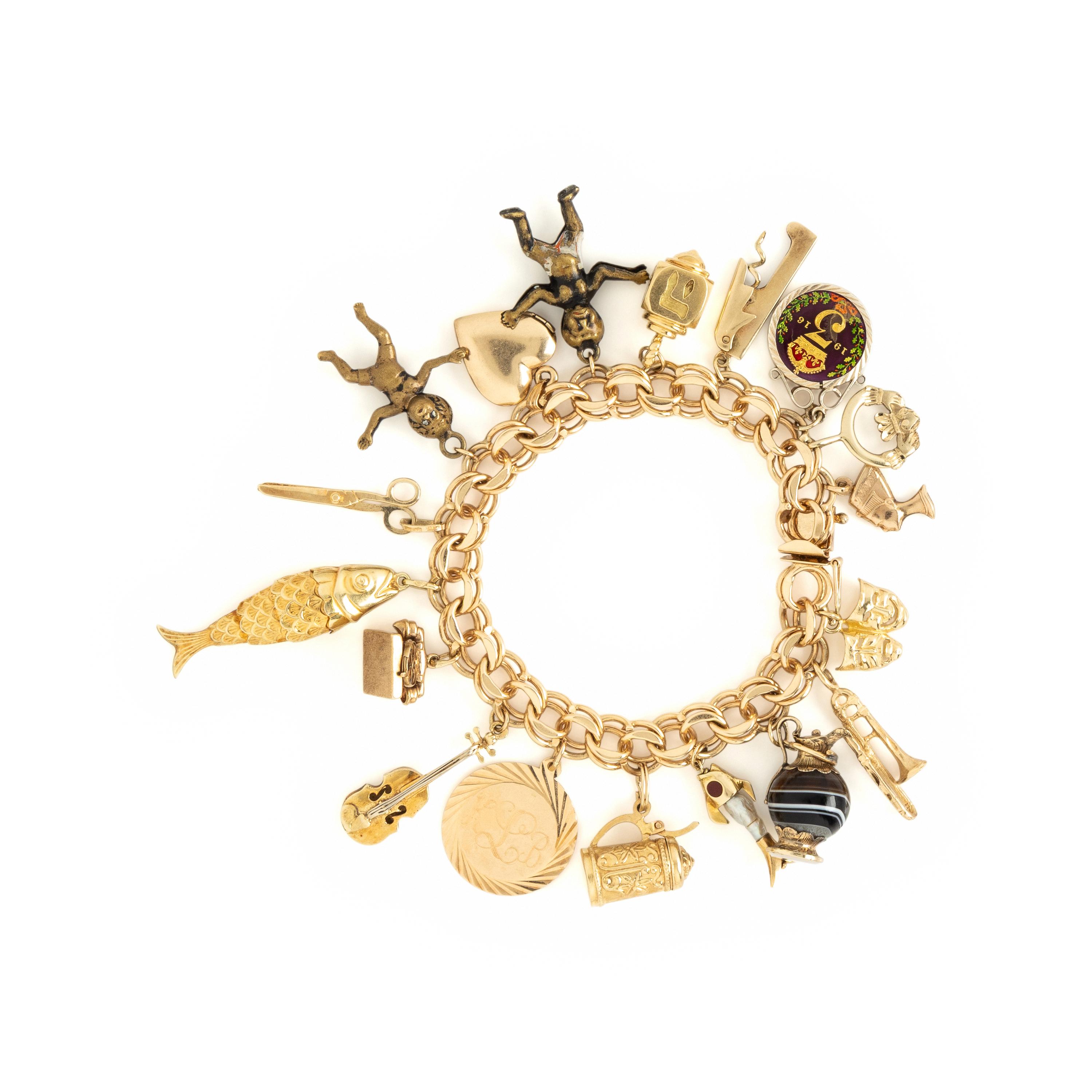 Yellow Gold Charm Bracelet