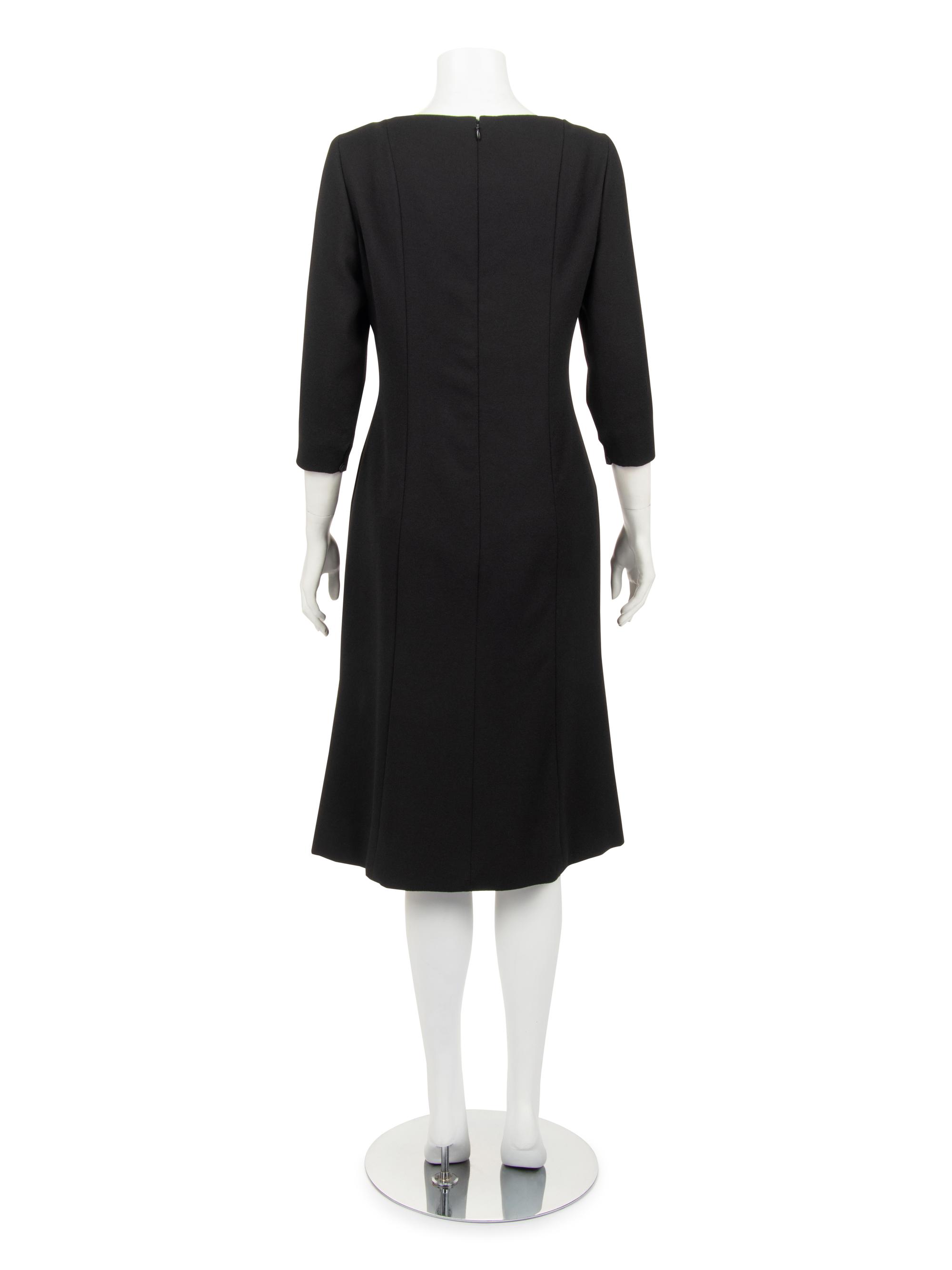 Christian Dior Haute Couture Wool Dress with Gathered Silk Chiffon, Spring/Summer 2007