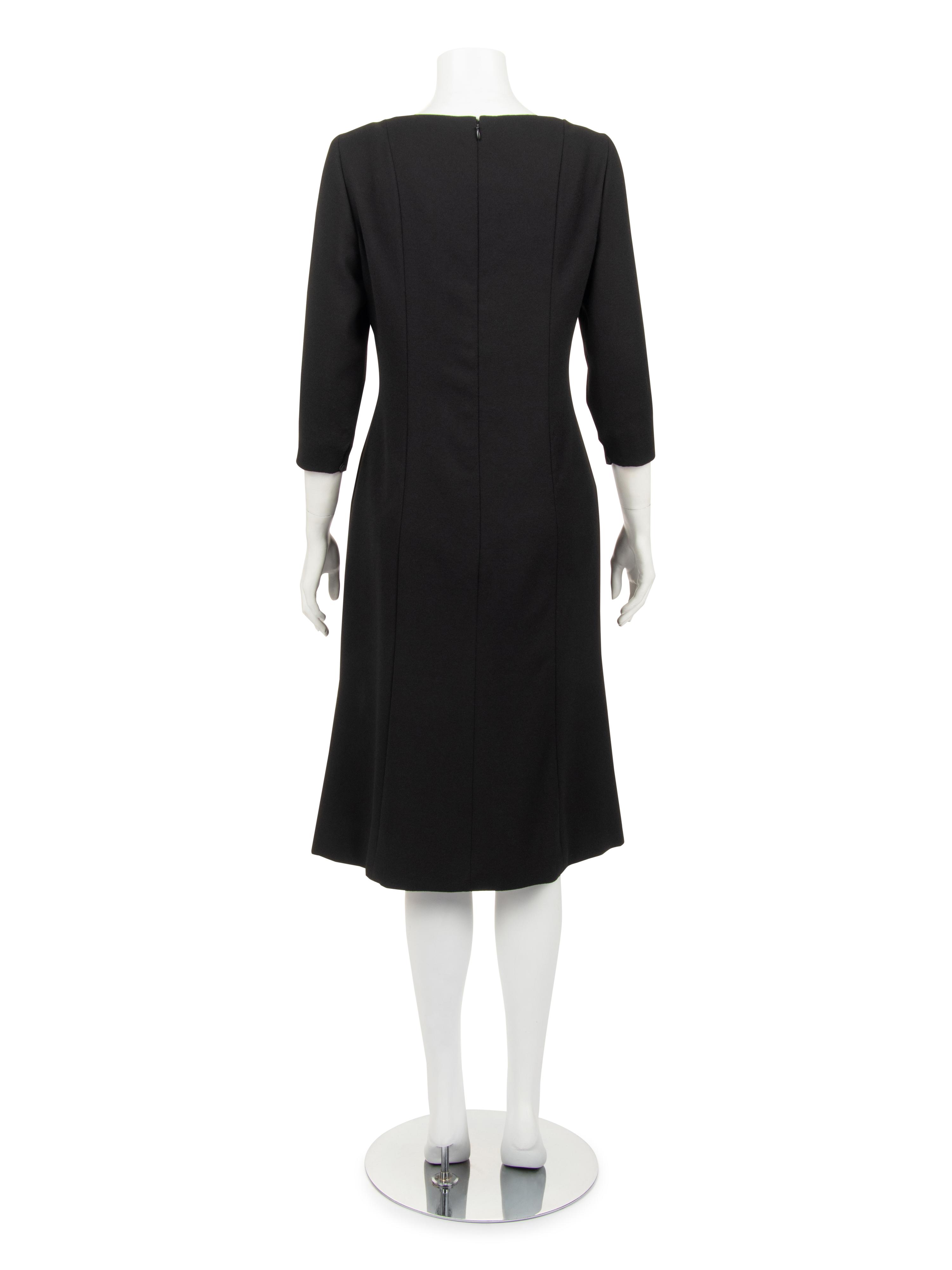 Christian Dior Haute Couture Wool Dress with Gathered Silk Chiffon, Spring/Summer 2007