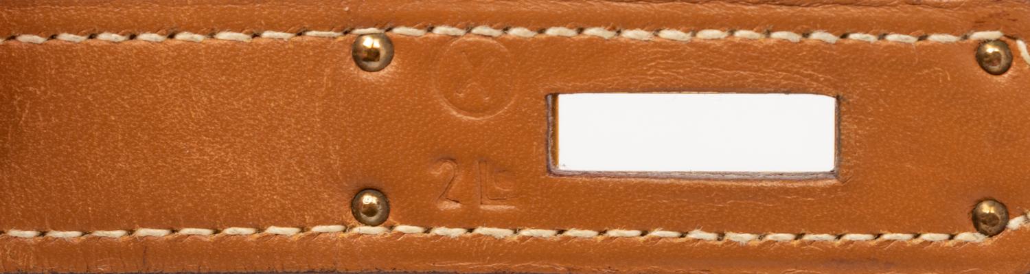 Hermès Kelly Retourne 25 in Bicolor Calfskin, 1994